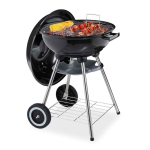 S&ouml;egrill Relaxdays, 2 ratast, 40 &times; 70 &times; 48 cm