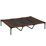 Koera pesa PawHut 122x92x23cm, pruun/must v&auml;rv