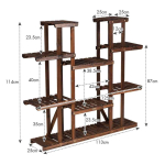 Lillealus 125x25x114cm, pruun