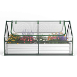 T&otilde;stetud peenar kasvuhoone katusega 180x90x91cm, h&otilde;bedase v&auml;rviga