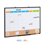 36 x 24 tolline magnetiline kalender ja teadetetahvel alumiiniumraamiga