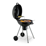 Kuppelgrill Relaxdays 10050866.0, 2 riiulit, 65 &times; 87,5 &times; 57 cm