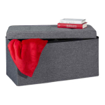 Esikupink Relaxdays, 2 sektsiooni, Hall, 76 &times; 38,5 &times; 37 cm