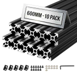 Alumiiniumist ekstrusioonprofiilid VEVOR 2020T-60-10-H, 10 tk, 2 &times; 2 &times; 60 cm