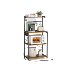 K&ouml;&ouml;giriiul VASAGLE KKS014K02, 4 astmega, pruun/must, 60 &times; 140 &times; 40 cm