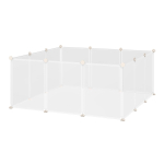 Looma puur PawHut 105x105x45cm, valge v&auml;rv