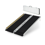 S&otilde;idutee ramp 122x74x5,5cm, musta/h&otilde;bedase v&auml;rvusega
