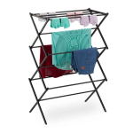 Pesukuivatusrest Relaxdays, tornikujuline, 6 tasandit, 11 pulka, 73 &times; 105 &times; 37 cm