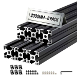 Alumiiniumist ekstrusioonprofiilid VEVOR 3030T-200-6-H, 6 tk, 3 &times; 3 &times; 200 cm