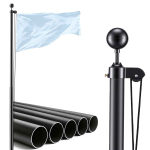 Lipuvarras VEVOR UP-QGTJ30, sektsiooniline, Must, &Oslash;5,16 &times; 914 cm