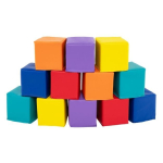 Vahtplastist klotsid, 12 tk, 14 &times; 14 &times; 14 cm