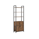 Riiul 24x60x159.5cm., pruun/must