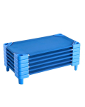 Kokkupandavad sinised lastevoodid, 6 tk, 40x23 tolli, eelkooliealistele lastele