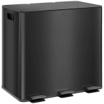 Pedaaliga k&ouml;&ouml;gi pr&uuml;gikast, 3 &times; 15 l, Must, 61,9 &times; 43,2 &times; 36,6 cm