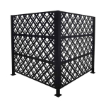Privaatsuspiire Relaxdays 10053198_469, modulaarne, 120 &times; 240 &times; 4 cm
