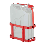 Kanistrikinnitus Relaxdays, 10&ndash;20 l, lukustatav, Punane, 49,5 &times; 42 &times; 21 cm
