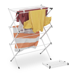 Pesukuivatusrest Relaxdays, 6 tasandit, 11 ristlatti, 73 &times; 104 &times; 38 cm