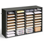 Kontoridokumentide korraldaja VEVOR ZH650, 36 lahtrit, Must, 95,7 &times; 60 &times; 30 cm