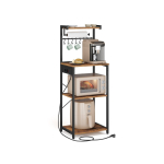 K&ouml;&ouml;giriiul VASAGLE KKS013KD02, 4 astmega, pruun/must, 45 &times; 140 &times; 40 cm