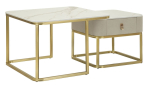 Diivanilaudade komplekt Beautry, 2-osaline komplekt, 70 &times; 70 &times; 48 cm