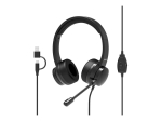 K&otilde;rvaklapid PORT CONNECT USB Comfortable Stereo Office Microphone Headset, sisseehitatud mikrofoniga