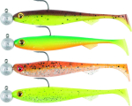 Landipead Fox Rage Slick Shad UV Mixed Colour Packs Loaded Head 2, 11 cm, 4 tk, 10 g 3 0