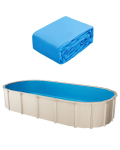 Ovaalne vin&uuml;&uuml;lbasseini vooder 24x12,3 jalga, standardpaksus, &uuml;hev&auml;rviline