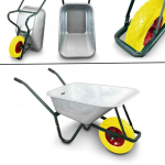 Aiak&auml;ru 100 l mahutavusega PVC-st, kuni 250 kg, valge/kollane