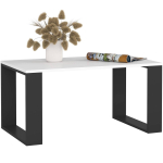 Diivanilaud NOX, valge/must, 92 &times; 45 &times; 53 cm