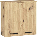 Seinale kinnitatav vannitoakapp FIN W60 2D, 2 ust, pruun, 60 &times; 60 &times; 22,5 cm