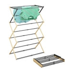 Pesukuivatusrest Relaxdays, 6 astet, 11 pulka, 74 &times; 107 &times; 37 cm