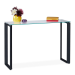 Konsoollaud Relaxdays, Must, 110 &times; 75 &times; 35 cm