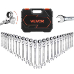 Painduvate kombineeritud narrev&otilde;tmete komplekt VEVOR JH0024-1, 24 osa, 8&ndash;19 mm ja 1/4&ndash;3/4 tolli, 35 &times; 26 &times; 11 cm