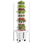H&uuml;dropoonikatorn VEVOR VV2-9C-EU, 9 astet, 45 kapslit, Valge, 35 &times; 122 &times; 35 cm