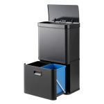 Automatinė nerūdijančio plieno &scaron;iuk&scaron;liadėžė, 56 l, juoda