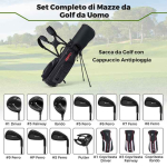 Golfikeppide komplekt, paremak&auml;elistele, 460 cm&sup3;, 6&ndash;SW rauad