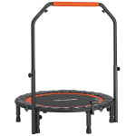 Fitness batuut k&auml;epidemega Homcom 102x102x123cm, must v&auml;rv