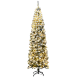 Kunstlik LED kuusk 67x225cm, roheline/valge v&auml;rv