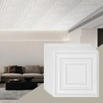 Laeplaadid (PVC), 61x61 cm, 12 tk, valged, t&uuml;&uuml;blitega