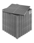 Hall PP drenaažimatt, 15,7x15,7 cm, 24 tk.