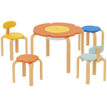 Laste m&ouml;&ouml;blikomplekt, 5-osaline, 69 &times; 45 &times; 69 cm
