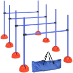 Koerte agility-komplekt, 4 takistust, 124 &times; 19,5 &times; 103 cm