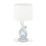 Laualamp Relaxdays 10032239.0, E27, h&otilde;bedane/valge, &Oslash; 25 &times; 50 cm