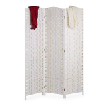 Ruumijagaja Relaxdays 10035324_49, 3 paneeli, Valge, 120 &times; 170 &times; 2 cm