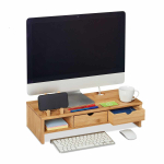 Monitorialus Relaxdays, 2 sahtlit, 54 &times; 13 &times; 23 cm