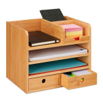 Kontoritarvete organiseerija Relaxdays, 2 sahtlit, 33 &times; 26,5 &times; 24 cm