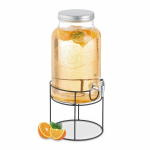 Joogidosaator Relaxdays, 6 l kraani ja alusega, 19,5 &times; 43 &times; 24 cm