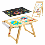 Laste sensoorsete tegevuste laud VEVOR G16SKU2, 7-in-1, 82 &times; 51 &times; 52 cm