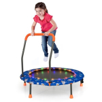 Laste mini batuut, 21 LED-tuld, &Oslash; 92 &times; 92 cm