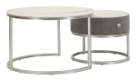 Kohvilaudade komplekt Greys, 2 tk, &Oslash; 70 &times; 45 cm; &Oslash; 50 &times; 40 cm